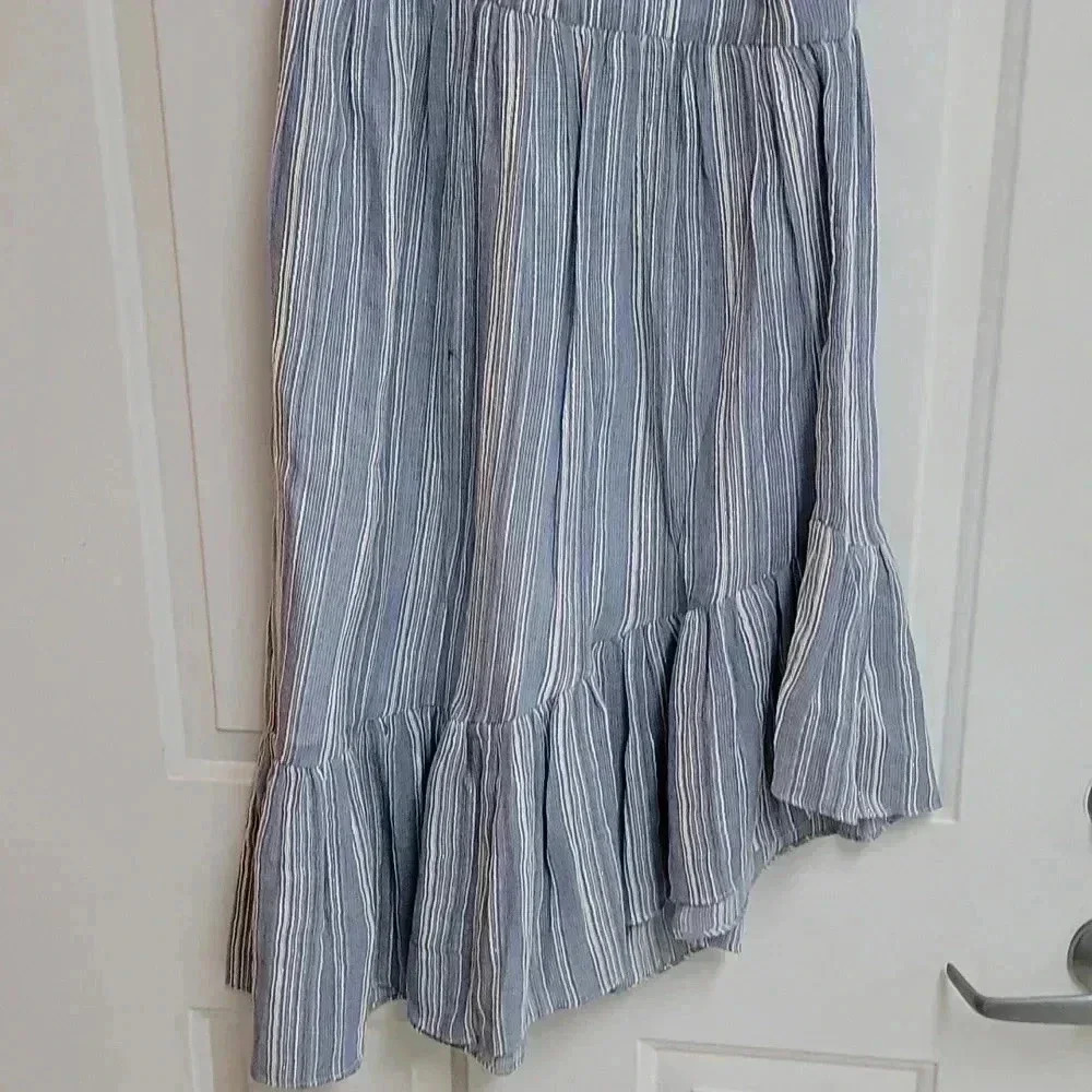 Pamela Dress in Blue & White One Shoulder Dress LoveShackFancy - Picture 8 of 14